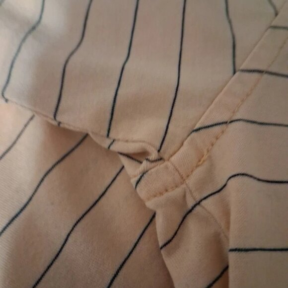 Fairway & Greene MONEY HILL Men's L 100% Cotton Yellow Striped Polo Golf Shirt - Picture 6 of 7